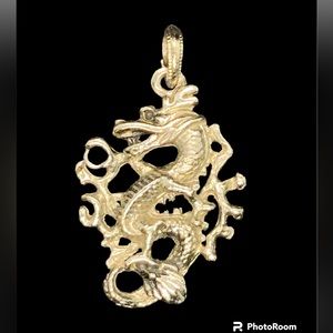 Silver Color Dragon Pendant